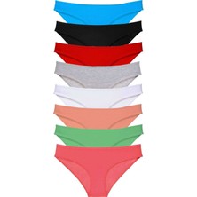 Leopardess 8 adet Süper Eko Set Likralı Kadın Slip Külot