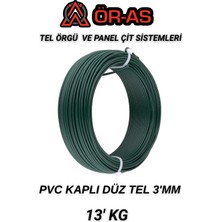 Ör-As Tel Örgü Pvc Kaplı Düz Tel 3 mm Kalınlık 13 Kg