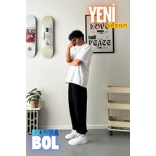 Vladivosto Unisex Battal Kalıp Baggy Oversize Ayarlanabilir Paçalı Eşofman Altı - Bol Kalıp (S-12XL)