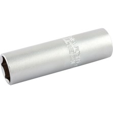 İzeltaş 1/2" Buji Lokma Anahtar (Lastikli) | Uzun Tip, Kauçuk Tutuculu, Profesyonel Motor Bakım