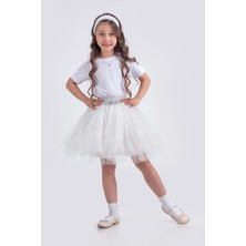 Mnk Baby & Kids Tütü Kartanesi Baskılı Parti Etek M00779