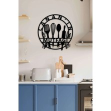 Hakiki Kişiye Özel Isimli Metal Duvar Tablosu Modern Mutfak Dekoru 50X50 cm