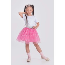 Mnk Baby & Kids Tütü Kartanesi Baskılı Parti Etek M00779