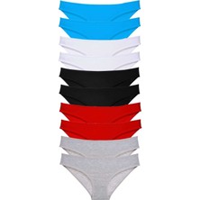 Leopardess 10 adet Süper Eko Set Likralı Kadın Slip