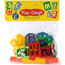 Kiddico Toys Poşetli Oyun Hamuru Harf Kalıpları ERN-012
