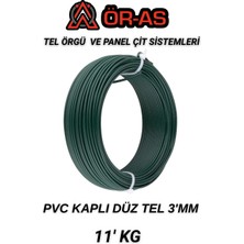 Ör-As Tel Örgü Pvc Kaplı Düz Tel 3 mm Kalınlık 11 Kg
