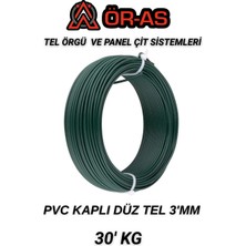 Ör-As Tel Örgü Pvc Kaplı Düz Tel 3 mm Kalınlık 30 Kg