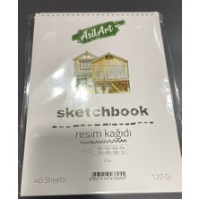 Asilart Sketch Spiralli Çizgisiz 120 gr 40 Yp A4