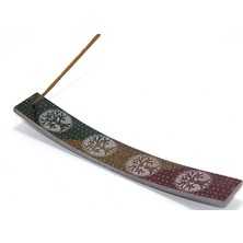 Datatek Obsidian Taşı Hayat Ağacı Tasarımlı Kayık Tütsülük