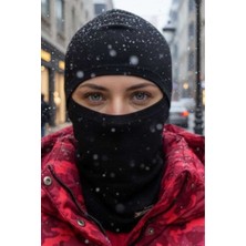 Tezzgelsin Kadın Rüzgar Geçirmez Termal Şardonlu Kayak ve Motorcu Maskesi Termal Kar Maskesi