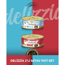 Reflex Plus Delizzia Pate Ton Balıklı Kıyılmış & Gravy Sos İçinde Dana Etli Yetişkin Kedi Konserve Maması Seti 2x85 gr