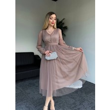 New Station Tül Elbise