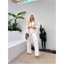 New Station New Statıon Ipek Saten Gömlek Pantolon Takım