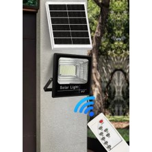 Gaman 183 LED Güneş Enerjili Kumandalı Projektör 4.7metre Kablolu 300W Kaliteli Karanlık Sensörlü Sokak Lambası