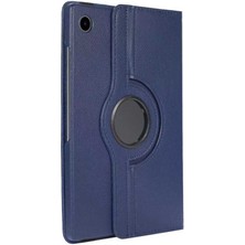 Zore Galaxy Tab A8 10.5 SM-X200 (2021)  Uyumlu Msra Dönebilen Standlı Kılıf-Lacivert
