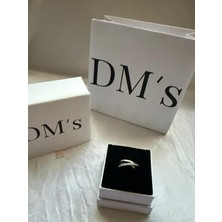DMs Silver Iç Içe 3'lü Gümüş Yüzük