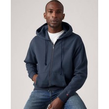 Levi's Erkek Kapüşonlu Fermuarlı Lacivert Sweatshirt - A7771-0001