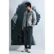 Lufian Sterno Smart Erkek Chino Pantolon Slim Fit Siyah