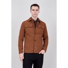 Paco Romano Erkek Camel Bebe Yaka Mont