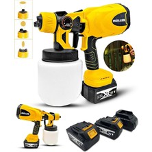 Germany 92 V 10 Ah Çift Metal Şanzıman Çift Akülü Yüksek Performans Boya Tabancası