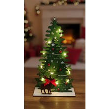 En Özeli Yılbaşı Masa Dekoru Çam Ağacı Geyik