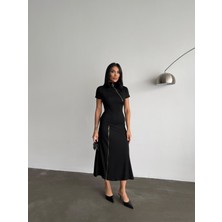 New Station New Statıon Fermuarlı Dalgıç Elbise