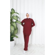 Nisum Moda Asimetrik Şeritli Merserize Takım