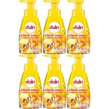 Dalin Köpük Sabun 200ML Mango ve Portakal Kokulu Çoçuklarınız Için (6 Lı Set)