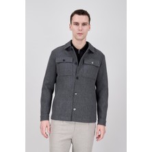 Paco Romano Erkek Antrasit Bebe Yaka Mont