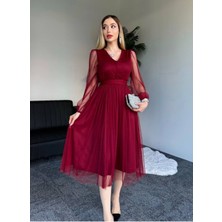 New Station Tül Elbise