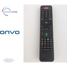 Onvo Televizyon Kumandası - Hızlı Algılayıcı ve Yumuşak Tuş Takımı ile Uyumlu Cihazlar İçin