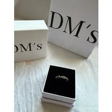 DMs Silver Birbirine Sıkı Sevgi Bağları Gümüş Yüzük