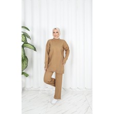 Nisum Moda Asimetrik Şeritli Merserize Takım
