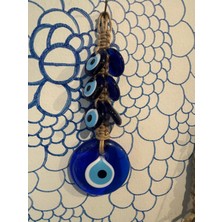 Atak Hediyelik Küpeli Yedi Göz Nazar Boncuğu Duvar Süsü