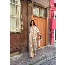 New Station New Statıon Desenli Gömlek Pantolon Takım