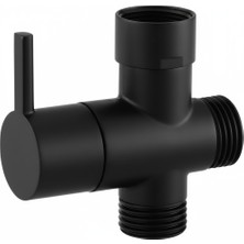 Tesitay Siyah Renk Robot Duş Yönlendirici Musluğu Küçük Ara Musluk