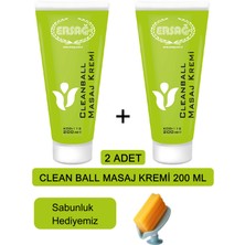 Ersağ Cleanball Masaj Kremi (2ADET) 200 ml + ( Sabunluk Hediyemiz )  V-22