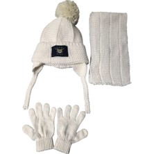 Aware Time Kitti 1-4 Yaş Erkek Bebek & Çocuk Içi Polarlı Atkı Bere Eldiven 3'lü Takım