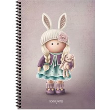 Keskin Color Keskin A4 Çizgili Karton Kapak Tilda Defter - Beyaz