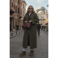 Barbora Kışlık Astarlı Detaylı Kadın Kaşmir Kaban