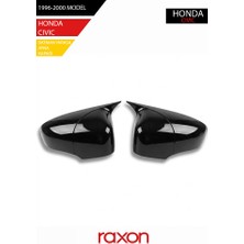 Raxon Honda Cıvıc 1996-2000 Batman & Yarasa Ayna Kapağı – Parlak Piano Black Sport