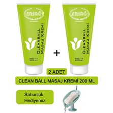 Ersağ Ersag Cleanball Masaj Kremi (2ADET) 200 ml + ( Sabunluk Hediyemiz )  V11223