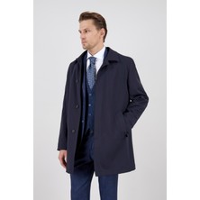 Paco Romano Erkek Lacivert Uzun Palto