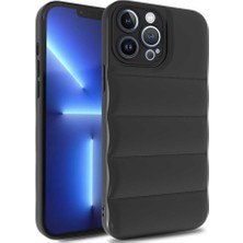 Zore iPhone 12 Pro Max Uyumlu Msra Kasis Kapak-Siyah