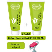 Ersağ Ersag Cleanball Masaj Kremi (2ADET) 200 ml + ( Sabunluk Hediyemiz ) 112-25