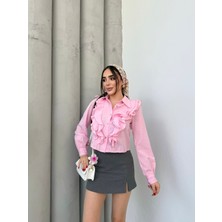 New Station Fırfır Detay Gömlek