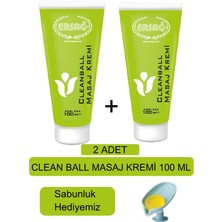 Ersağ Cleanball Masaj Kremi (2ADET) 100 ml + ( Sabunluk Hediyemiz ) 224-19