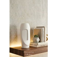 Mosarte Stoneface Series Minimalist Soyut Yüz Vazo / Heykel – Modern Dekoratif Obje