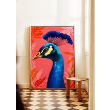 Art House Collective Majestic Peacock - Modern Sanat - Tablo Ölçülerinde Çerçevesiz Poster