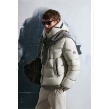 Lufian Jacop Kaz Tüyü Erkek Mont Siyah